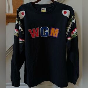 BAPE ABC shark shoulder long sleeve